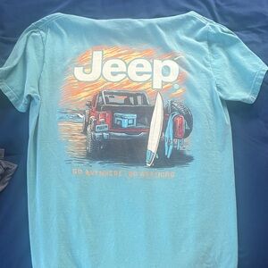 Comfort Colors Jeep Tee in Aqua